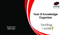 Year 8 Knowledge Organiser Term 2