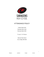 Attendance Policy Review March 2024