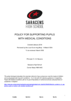 Supporting Pupils with Medical Conditions March 2024