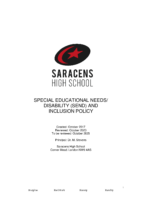 SEND and Inclusion Policy October 2023