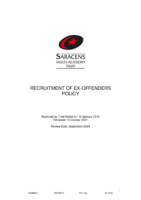 Recruitment of Ex-offenders Policy October 2021 SMAT