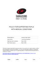 Supporting Pupils with Medical Conditions March 2026