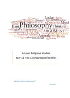 A Level Religious Studies Summer Transition Work