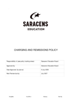 Charging and Remissions Policy July 2026