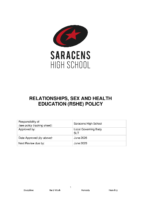Relationships Sex and Health Education Policy October 2026