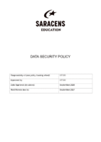 Data Security Policy September 2026